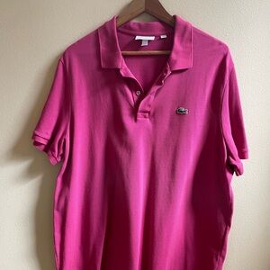 Lacoste Men's Vibrant Pink Polo Shirt